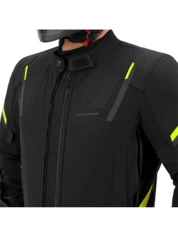 Kurtka motocyklowa tekstylna Shima Rush 3.0 czarno-fluo żółta
