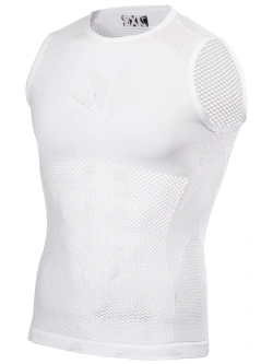 Koszulka termoaktywna bez rękawów SIXS Core biała unisex
