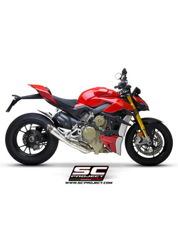 Tłumik SC Project S1 Titanium + Carbon - Ducati Streetfighter V4 [21-22]