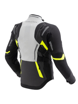 Kurtka motocyklowa tekstylna Rebelhorn Hiker IV czarno-szaro-żółta