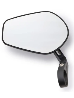 Lusterko motocyklowe krótkie Daytona D-Mirror-15 Flat do montażu na końcu manetki czarne [adapter]