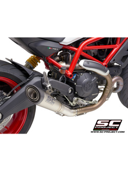 Tłumik SC-Project S1 Titanium + Carbon (Slip on) - Ducati Monster 797 [17-20]