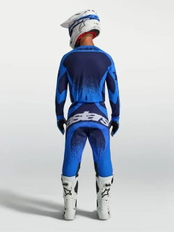 Spodnie cross Alpinestars MX Techstar Swan niebieskie