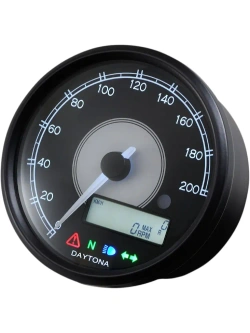 Prędkościomierz cyfrowy Daytona Velona80 z białym podświetleniem Led [200 km/h]