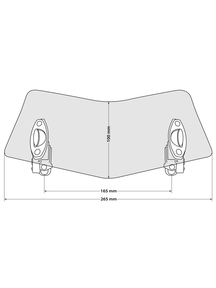 Deflektor do szyby Touratech Evo przyciemniany