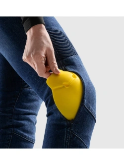 Jeansy motocyklowe damskie Rebelhorn Agness 2 Mono niebieskie