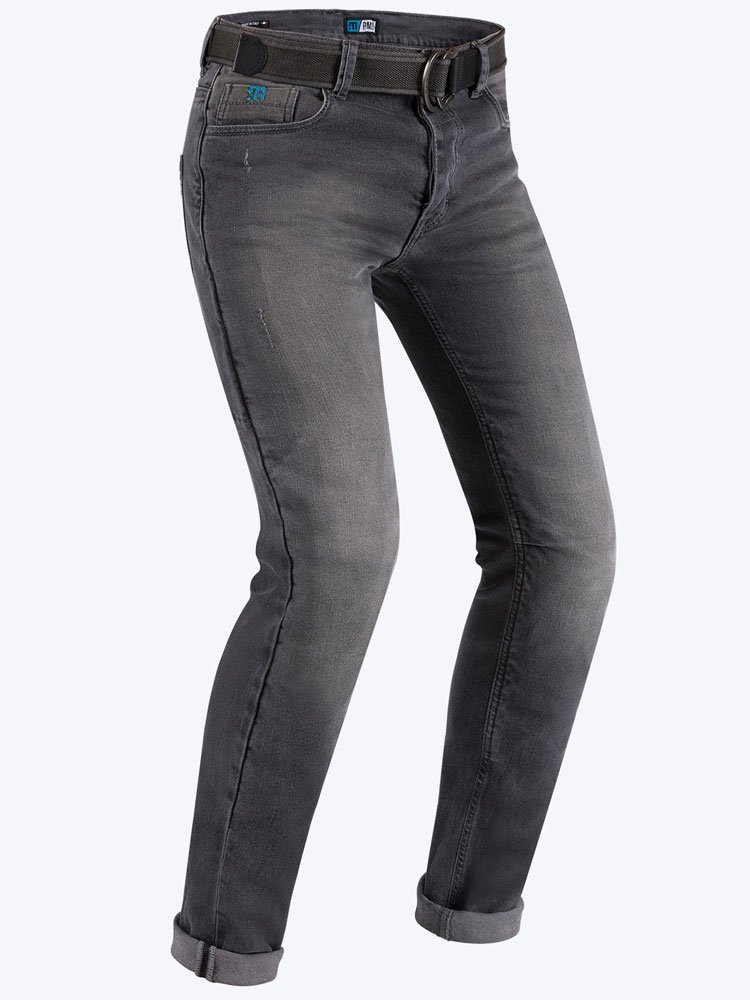 Jeansy motocyklowe PMJ CafeRacer szare