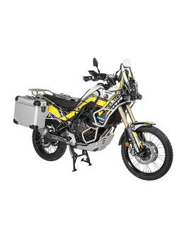 Zestaw: kufry boczne z anodowanego aluminium srebrne Zega Evo X + stelaże srebrne Touratech Yamaha Tenere 700/ World Raid (2 x 38l)