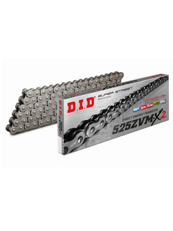 Łańcuch napędowy D.I.D. 525ZVM-X2 Super Street X-Ring stalowy [112 ogniw]