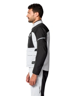 Kurtka motocyklowa tekstylna REV’IT! Convergent H2O szaro-czarna