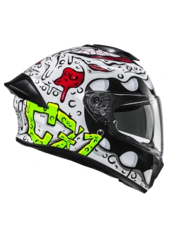 Kask integralny HJC C71 Queeze biało-zielony