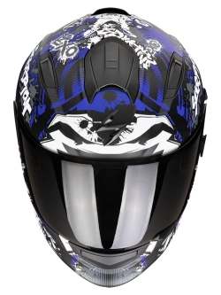 Kask integralny Scorpion Exo-491 Spector czarno-niebieski matowy