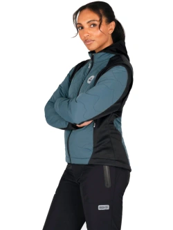 Kurtka przeciwdeszczowa damska Knox Modra czarno-niebieska