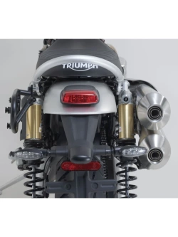 Zestaw: sakwa boczna Legend Gear LC2 + stelaż SLC SW-Motech Triumph Scrambler 1200 X (24-)/ XC (18-23)/ XE (18-) czarno-brązowa [poj.: 13.5 l; na lewą stronę]