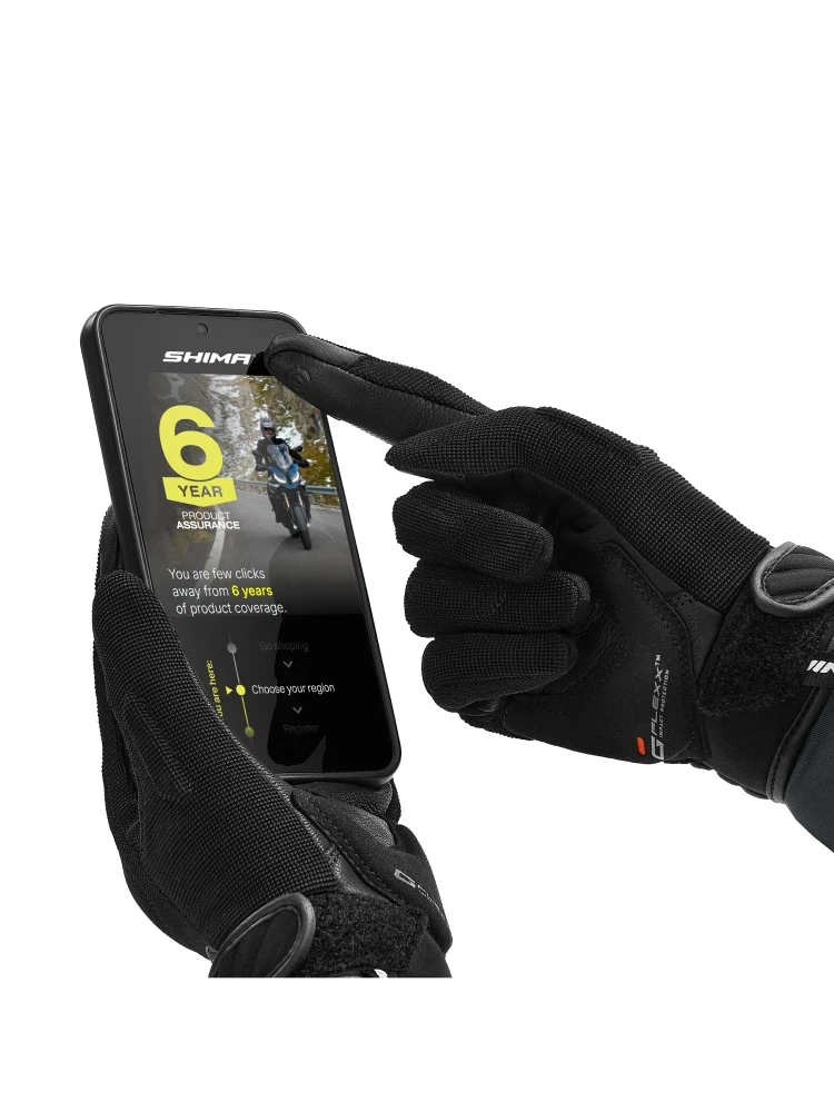 Rękawice motocyklowe damskie Shima Sonic czarno-białe