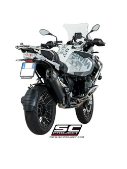 Tłumik SC-Project Oval Black Titanium + Carbon (SLIP ON) - BMW R 1200 GS - ADVENTURE [17-18]