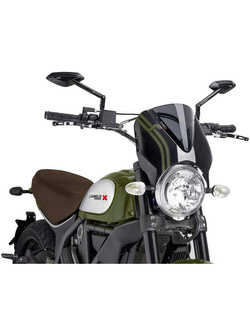 Owiewka Retrovision PUIG do Ducati Scrambler mocno przyciemniana