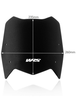 Szyba motocyklowa WRS Sport Yamaha Tenere 700 (19-24) czarna matowa
