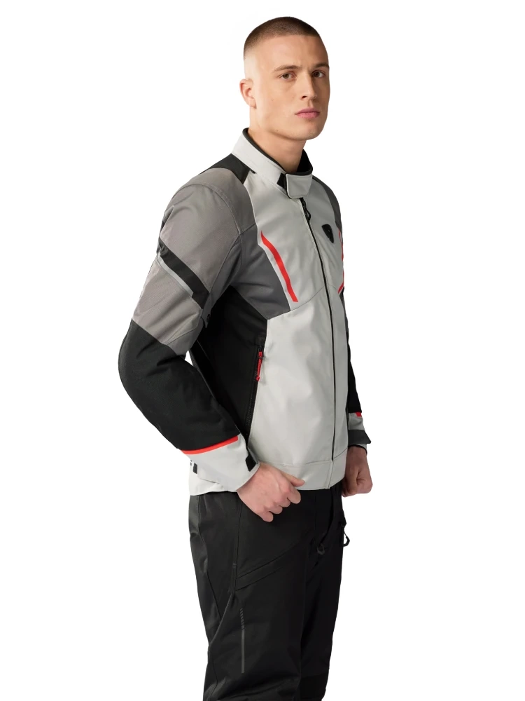 Kurtka motocyklowa tekstylna REV’IT! Undulate H2O szara