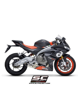 Pełny układ wydechowy SC-Project S1 Aprilia Tuono 660 (21-) tytan
