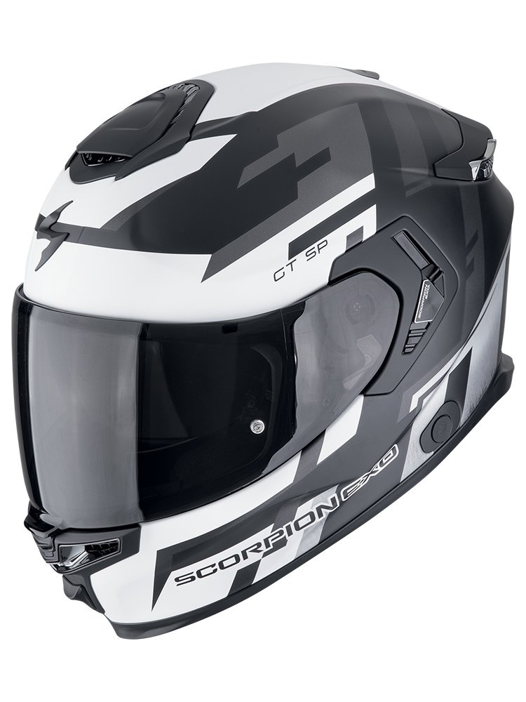 Kask integralny Scorpion EXO-GT SP Air Tornado czarno-srebrny matowy