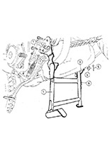 Podstawka centralna Hepco&Becker do Yamaha TDM 850 (91-01)