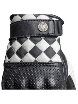 Rękawice motocyklowe skórzane John Doe Tracker - XTM czarno-białe