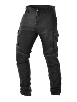 Jeansy motocyklowe Trilobite Acid Scrambler 2.0 jednowarstwowe, czarne [slim-straight fit]