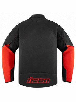 Kurtka motocyklowa tekstylna Icon Hooligan CE czarno-czerwona