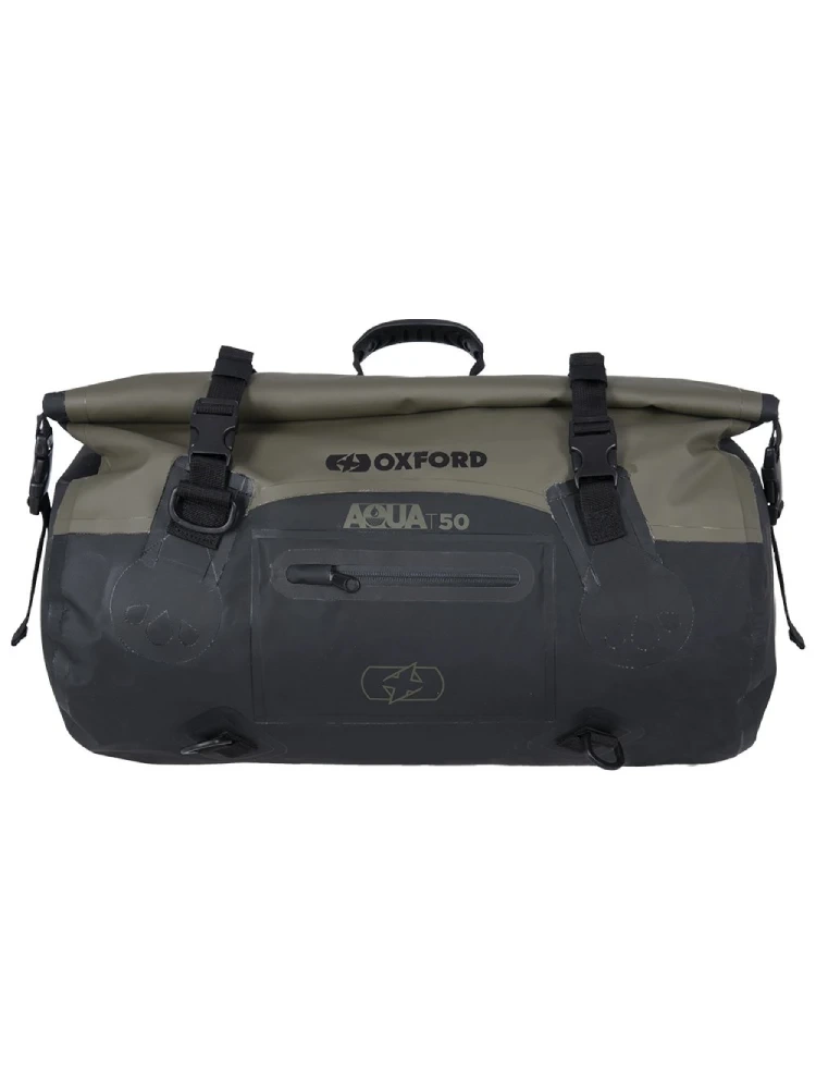 Torba na tył Oxford Aqua RollBag czarno-zielona (50 l)