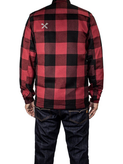 Koszula motocyklowa John Doe Motoshirt czerwono-czarna