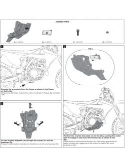 Płyta pod silnik Acerbis Triumph TF 250X/ 450-RC (25-) czarne