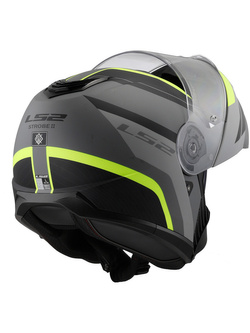 Kask szczękowy LS2 FF908 Strobe II Monza szaro-czarno-żółty matowy