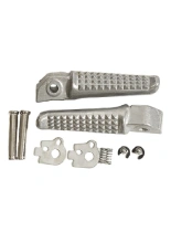 Podnóżki motocyklowe pasażera BikeTec Honda CB 1300 (03-12) srebrne