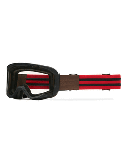 Gogle motocyklowe iMX Endurance Flip czerwono-czarne matowe