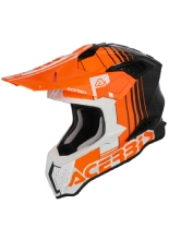 Kask enduro Acerbis Airstrike-C biało-pomarańczowy