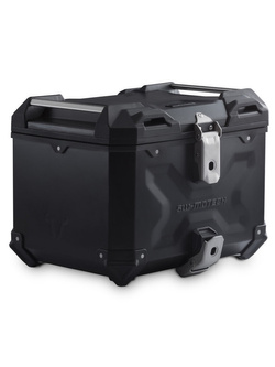 Zestaw: kufer centralny TRAX ADV + stelaż Street-rack SW-MOTECH Suzuki DL 650 V-Strom / XT (16-25) (pojemność 38 L) czarny