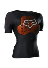 Koszulka z ochraniaczami damska FOX Baseframe Pro czarna