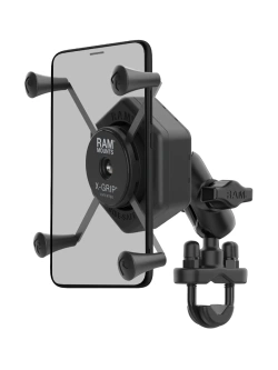 Uchwyt na telefon RAM X-Grip duży z adapterem tłumiącym wibracje i podstawą w kształcie litery U - krótki