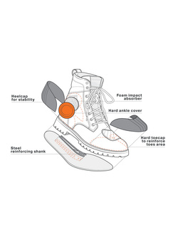 Buty motocyklowe Shima Thomson brązowe
