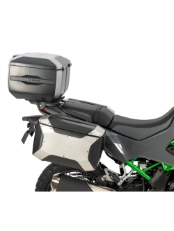 Zestaw: stelaż Smartrack z kufrem centralnym czarno-srebrnym Hepco&Becker Xcore Kawasaki KLE 500/SE (26-)