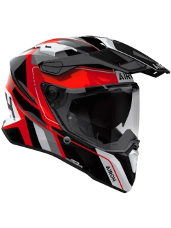 Kask integralny Airoh Commander II Skip czarno-czerwony połysk