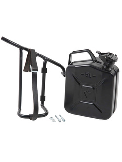 Kanister Hepco&Becker z uchwytem Cutout na lewą stronę do Moto Guzzi V9 Roamer (16-25) 4 litry czarny