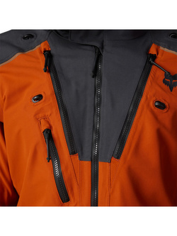 Kurtka motocyklowa tekstylna Fox Defend Gore-Tex czarno-pomarańczowa