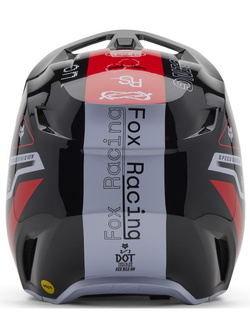 Kask enduro dziecięcy Fox V1 Race Spec czarno-czerwono-biały