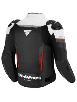 Kurtka motocyklowa Shima Bandit czarno-biało-czerwona
