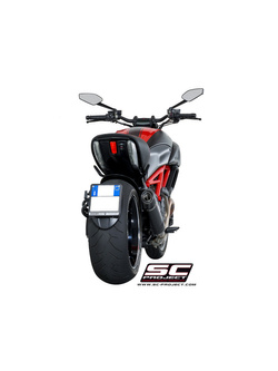 Tłumik SC-Project Oval Titanium / Carbon - Ducati Diavel [11-17]