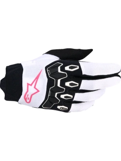 Rękawice cross damskie Alpinestars MX Stella Full Bore V2 czarno-białe