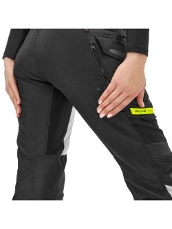 Spodnie motocyklowe damskie tekstylne Shima Dune fluo-czarne