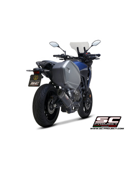 Pełny układ wydechowy 2-1, SC-Project SC1-S Carbon, Czarny kolektor - Yamaha Tracer 700 [20], Tracer 7 / GT [21]